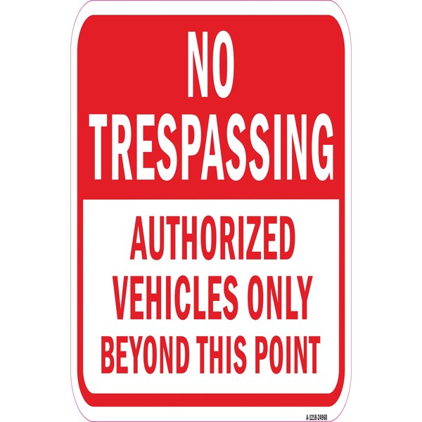 Signmission Safety Sign, 12 in Height, Aluminum, 24960 A-1218-24960 - main
